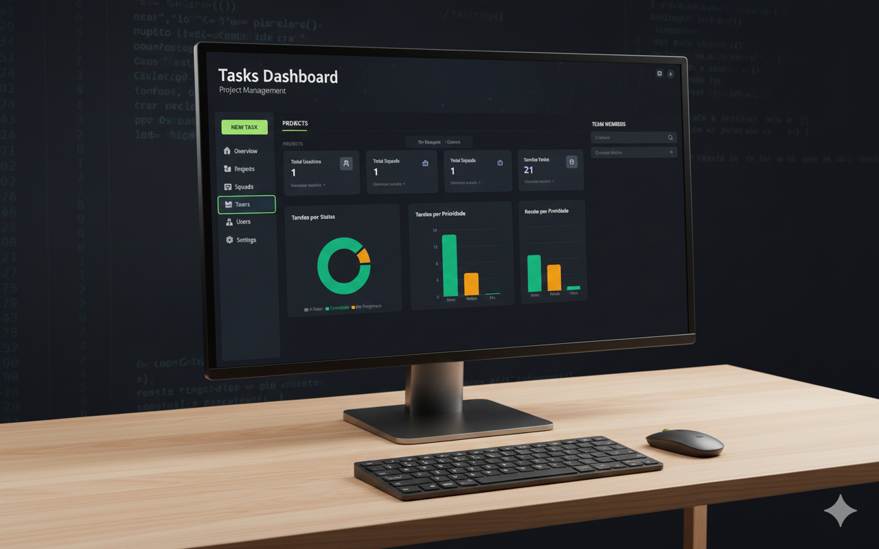 Imagem do Projeto Tasks Dashboard